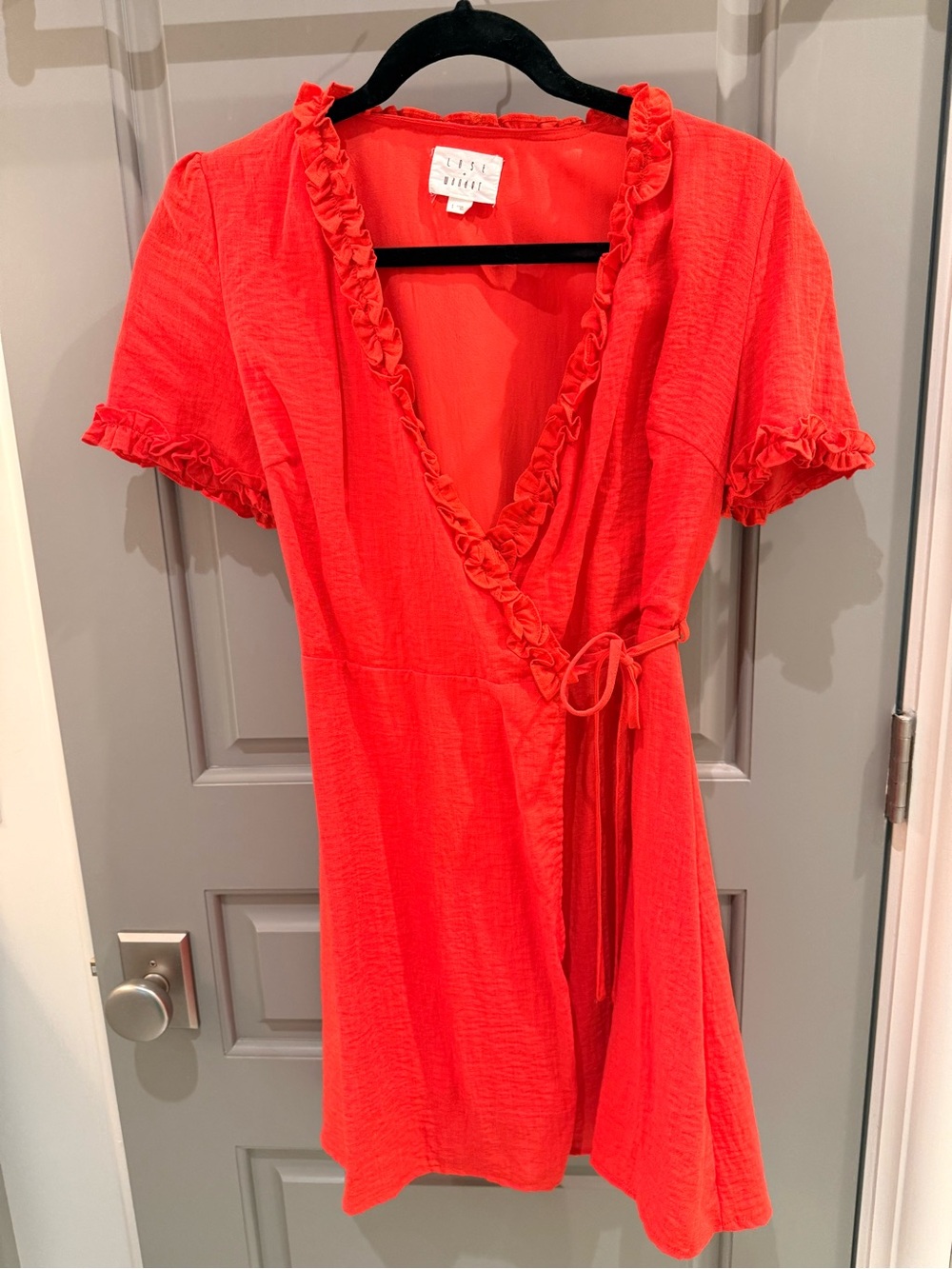 Lost + Wander Vibrant Coral Red Dress